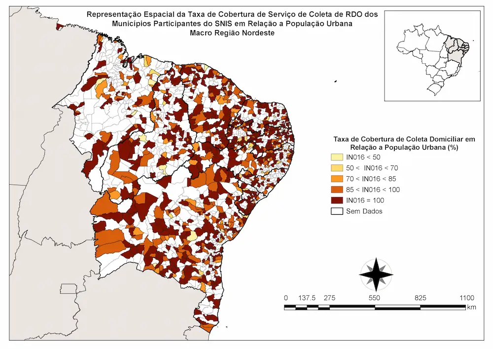 Mapa produzido por aluno