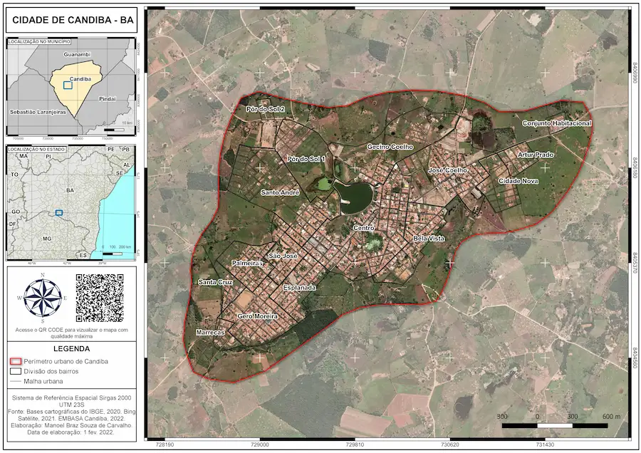 Mapa produzido por aluno